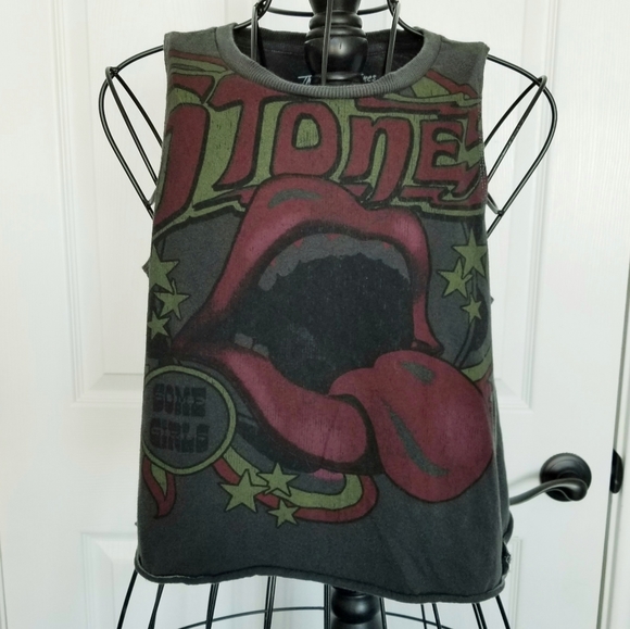 Tops - Rolling Stones gray tank sz. Medium